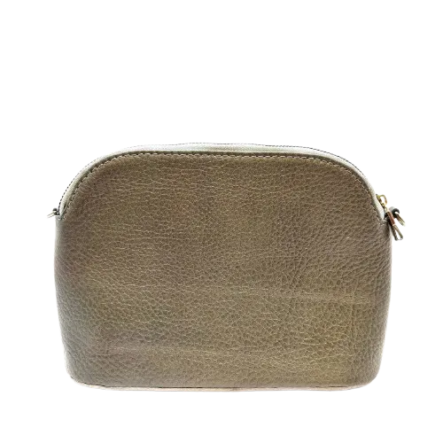 کیف دوشی چرم گاوی زنانه رنگ شتری