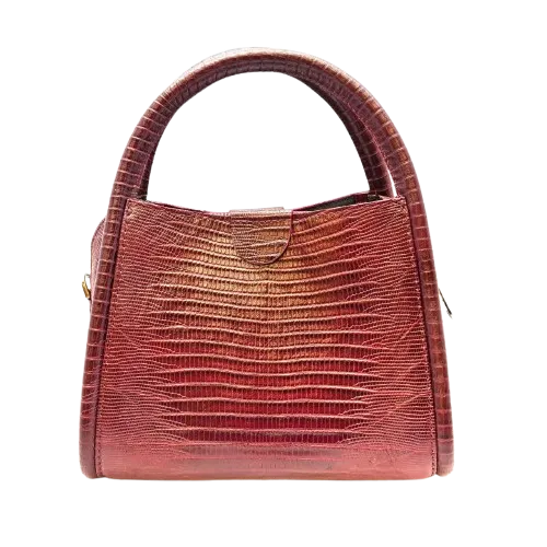 کیف زنانه چرم گاوی رنگ زرشکی