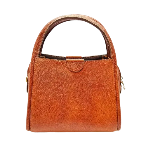 کیف زنانه چرم گاوی رنگ قهوه ای