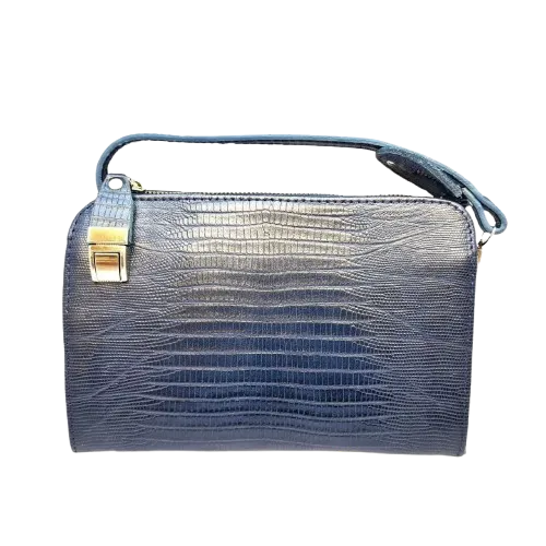 کیف تمام چرم گاوی رنگ آبی