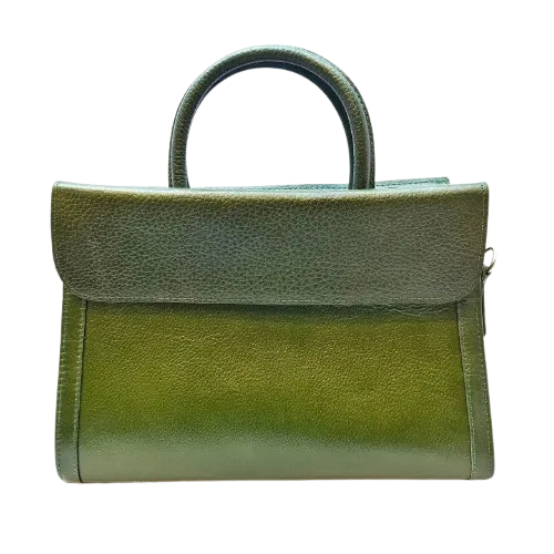 کیف دستی چرم زنانه رنگ سبز