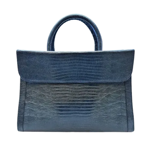 کیف دستی چرم زنانه رنگ آبی