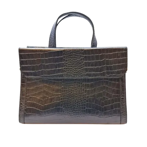 کیف دستی چرم زنانه رنگ قهوه ای سوخته