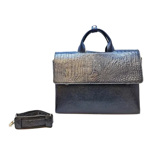 کیف چرم اداری زنانه رنگ مشکی