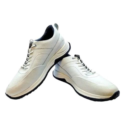 کفش اسپرت مردانه چرم مدل جرج رنگ سفید