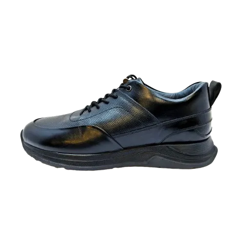 کفش اسپرت مردانه چرم مدل جرج رنگ مشکی