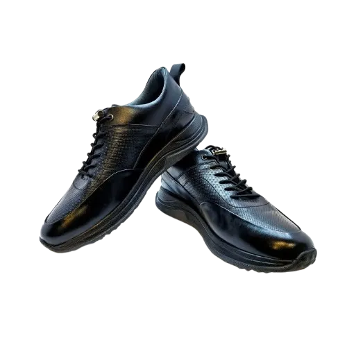 کفش اسپرت مردانه چرم مدل جرج رنگ مشکی