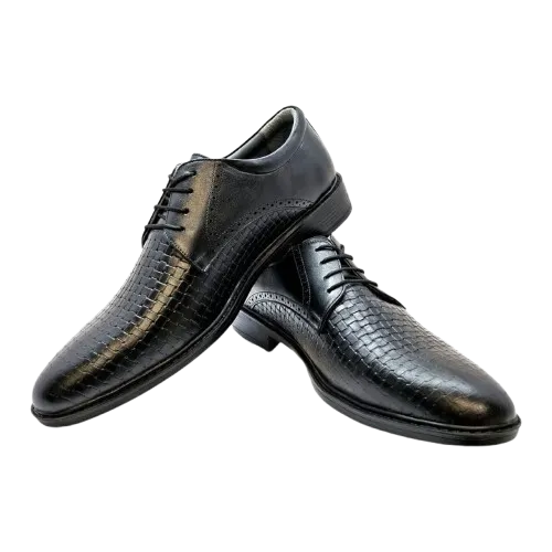 کفش چرم گاوی مجلسی مردانه رنگ مشکی