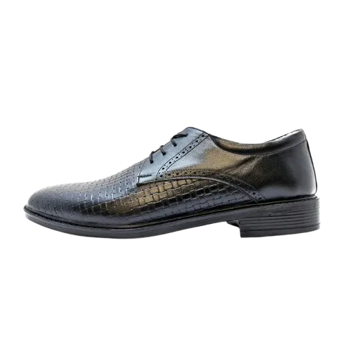 کفش چرم گاوی مجلسی مردانه رنگ مشکی