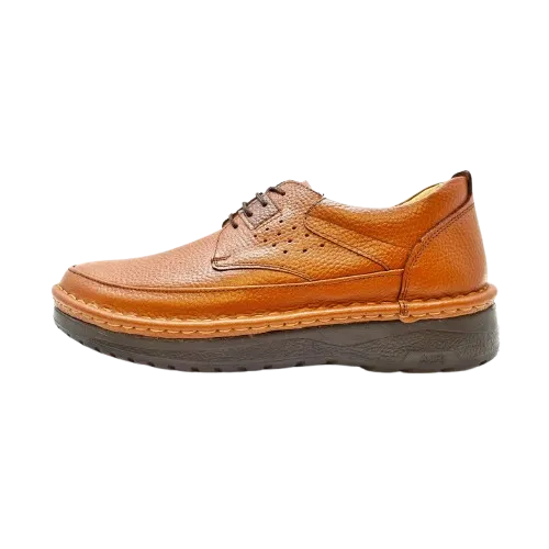 کفش چرم راحتی کلارک اصل تبریز رنگ عسلی