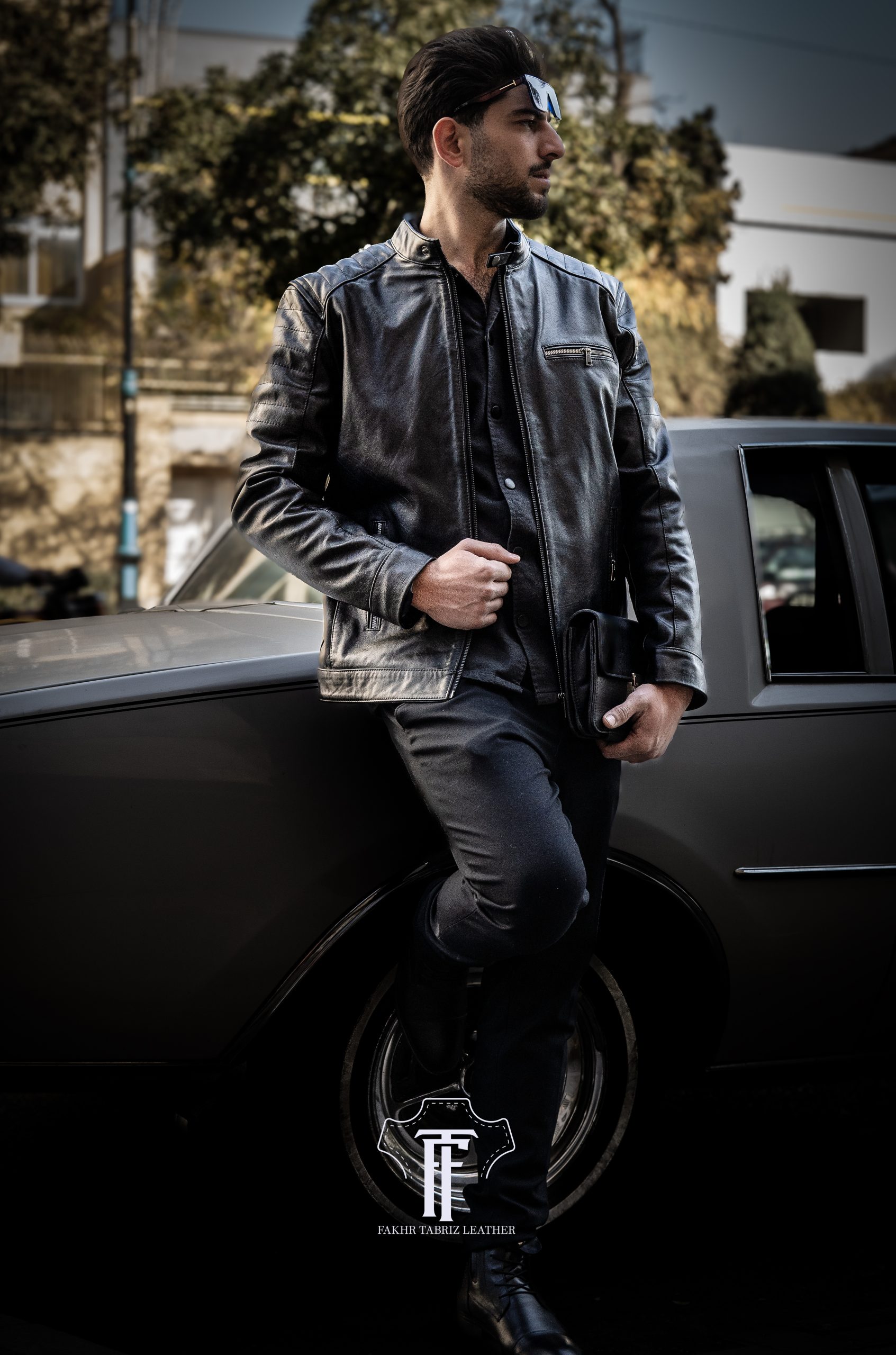 کاپشن چرم مردانه کد K93