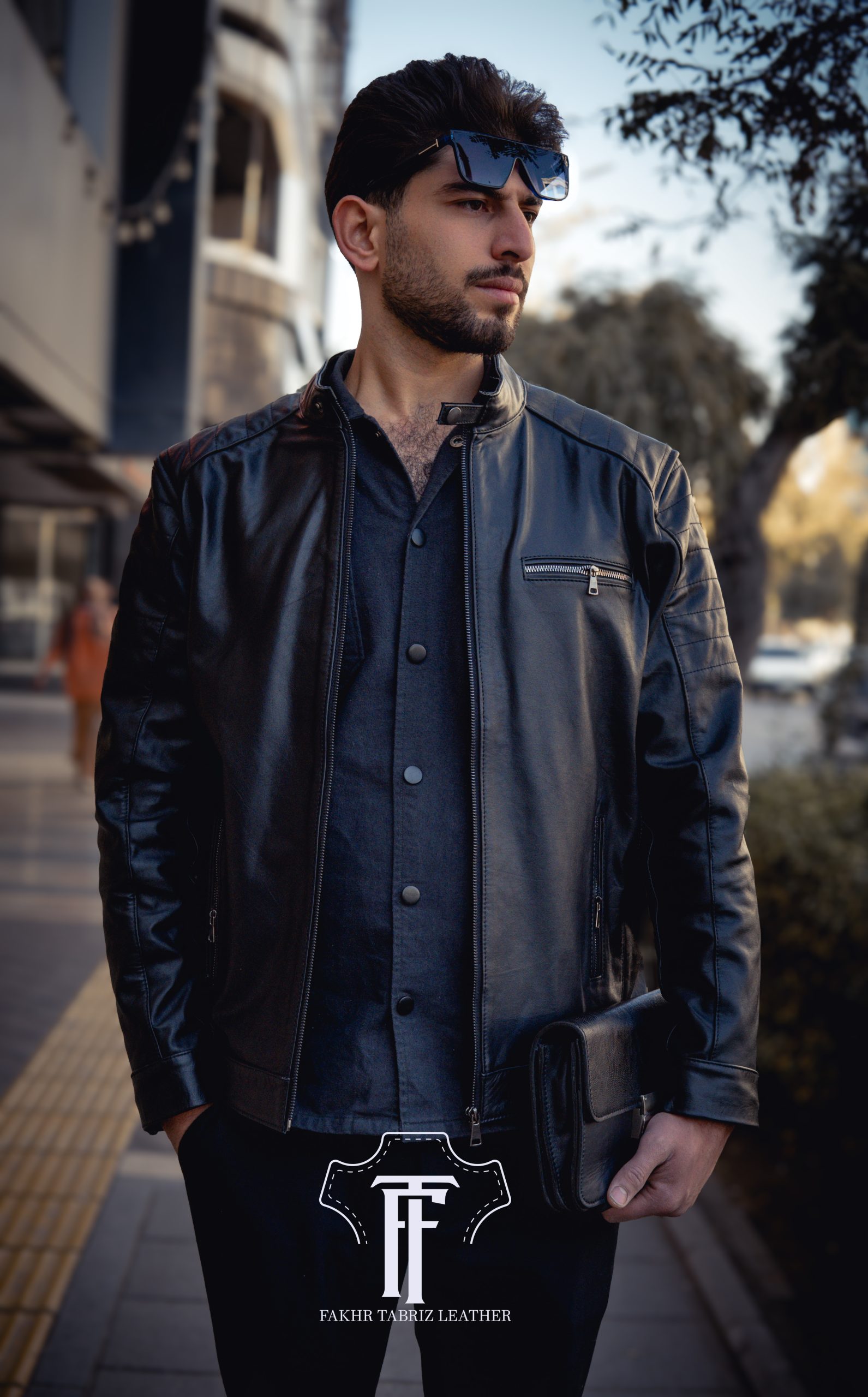 کاپشن چرم مردانه کد K93