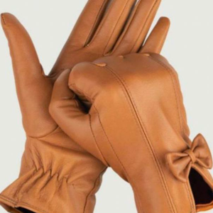 دستکش چرم تبریز مدل پاپیونی DA404